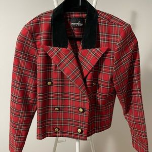 VINTAGE Short blazer cape